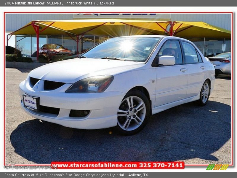Innsbruck White / Black/Red 2004 Mitsubishi Lancer RALLIART