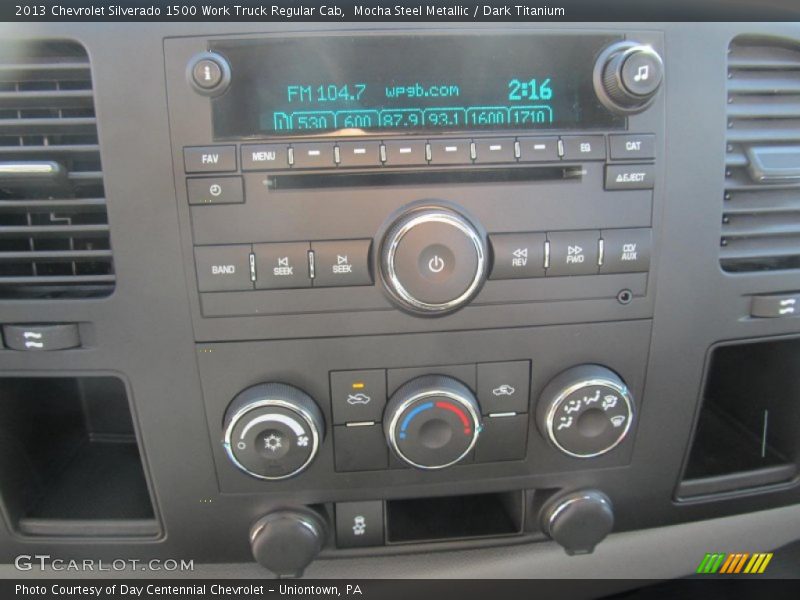 Mocha Steel Metallic / Dark Titanium 2013 Chevrolet Silverado 1500 Work Truck Regular Cab