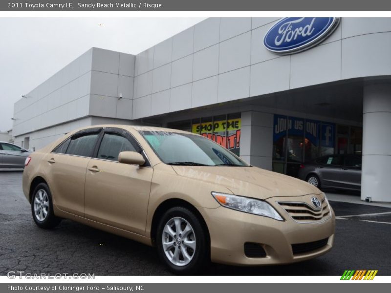 Sandy Beach Metallic / Bisque 2011 Toyota Camry LE