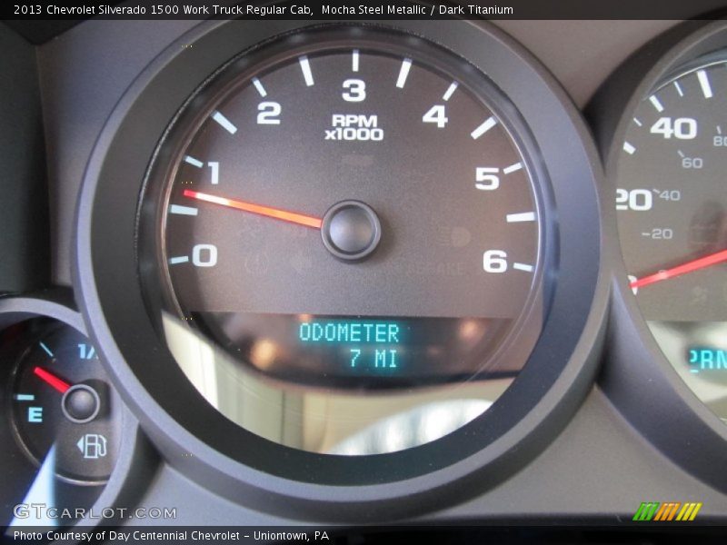 Mocha Steel Metallic / Dark Titanium 2013 Chevrolet Silverado 1500 Work Truck Regular Cab