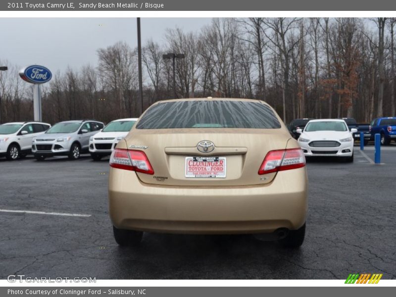 Sandy Beach Metallic / Bisque 2011 Toyota Camry LE