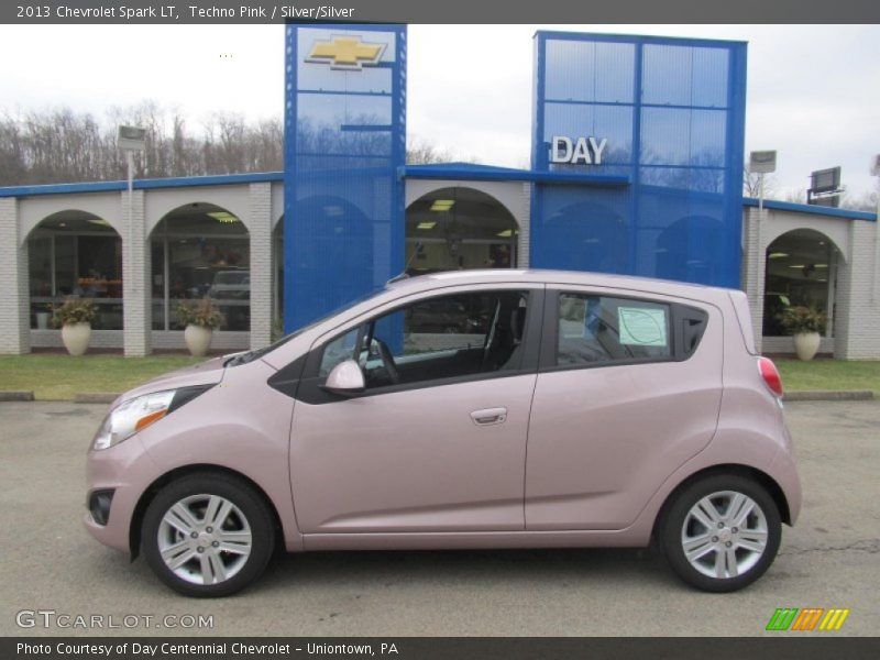 Techno Pink / Silver/Silver 2013 Chevrolet Spark LT