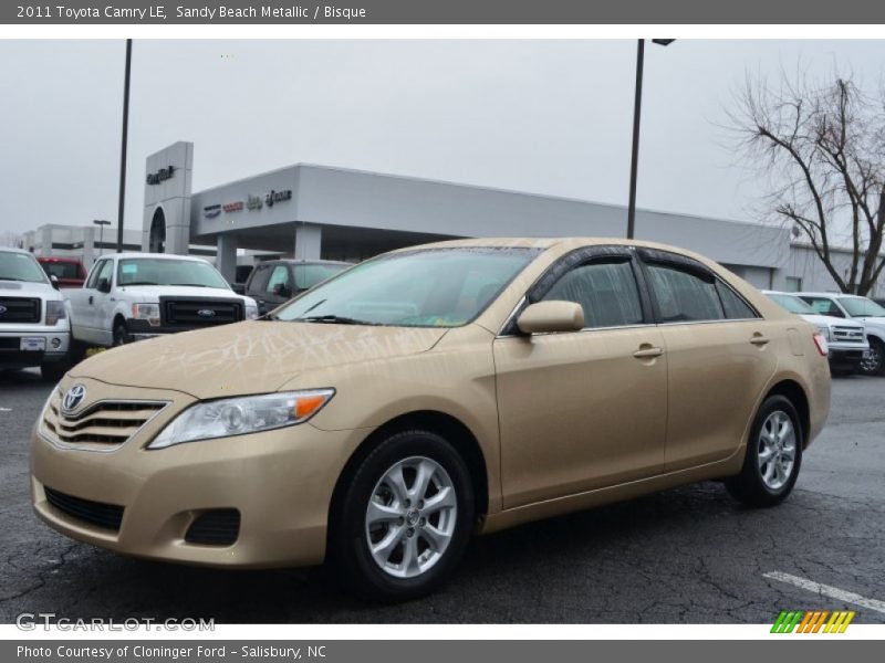 Sandy Beach Metallic / Bisque 2011 Toyota Camry LE