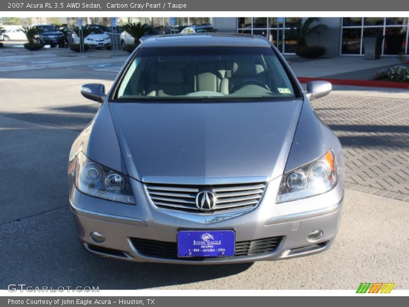 Carbon Gray Pearl / Taupe 2007 Acura RL 3.5 AWD Sedan