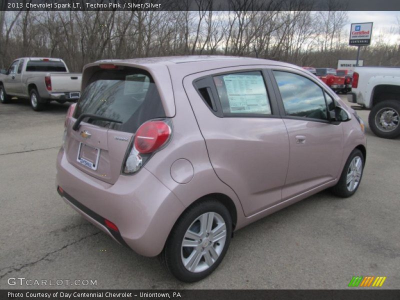 Techno Pink / Silver/Silver 2013 Chevrolet Spark LT