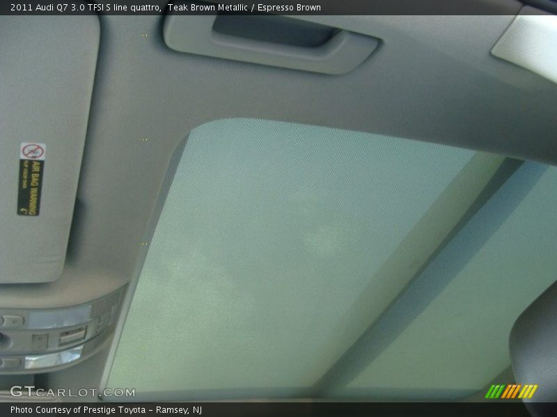 Sunroof of 2011 Q7 3.0 TFSI S line quattro