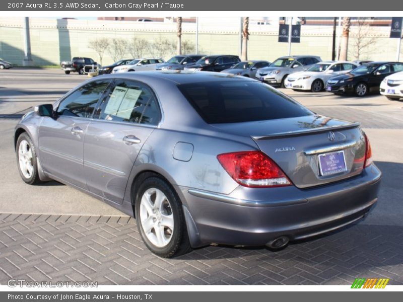 Carbon Gray Pearl / Taupe 2007 Acura RL 3.5 AWD Sedan