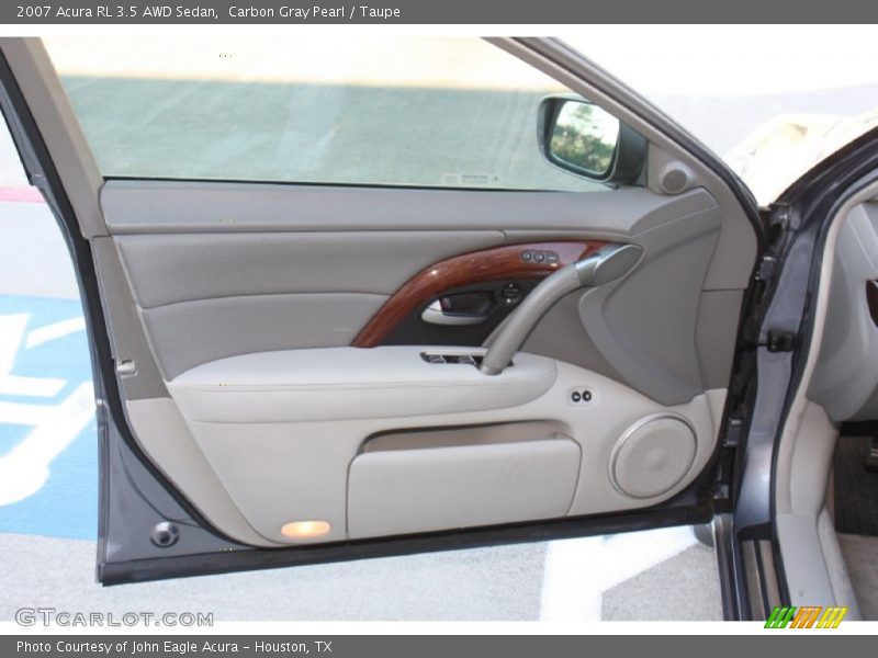 Carbon Gray Pearl / Taupe 2007 Acura RL 3.5 AWD Sedan