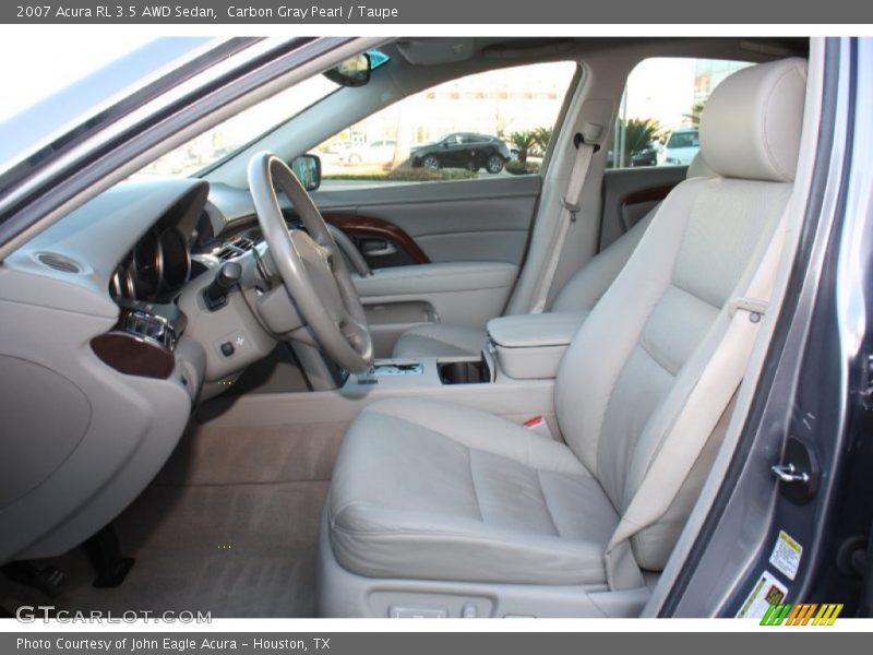 Carbon Gray Pearl / Taupe 2007 Acura RL 3.5 AWD Sedan