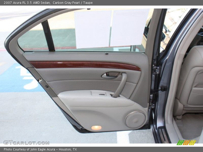 Carbon Gray Pearl / Taupe 2007 Acura RL 3.5 AWD Sedan