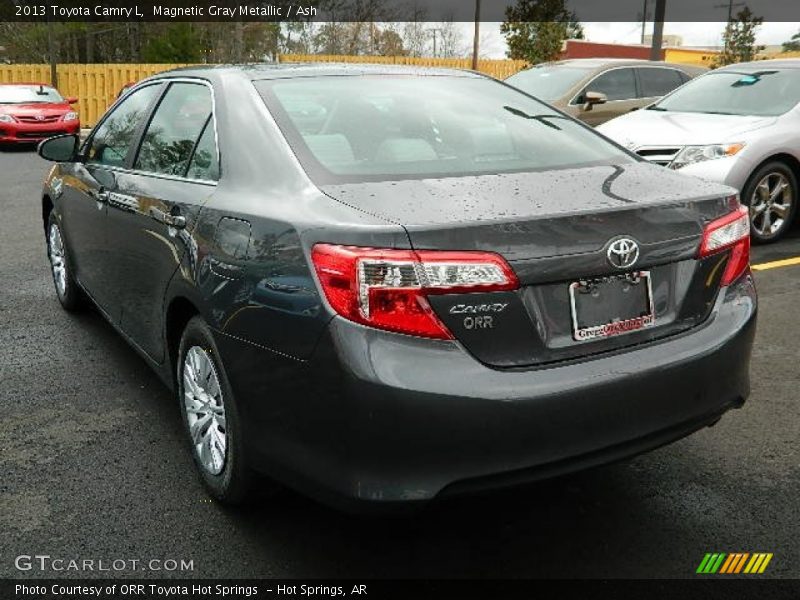 Magnetic Gray Metallic / Ash 2013 Toyota Camry L