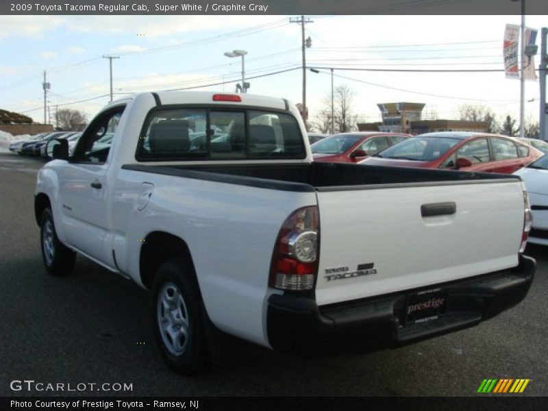 Super White / Graphite Gray 2009 Toyota Tacoma Regular Cab