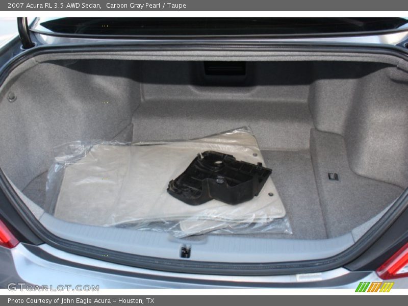 Carbon Gray Pearl / Taupe 2007 Acura RL 3.5 AWD Sedan