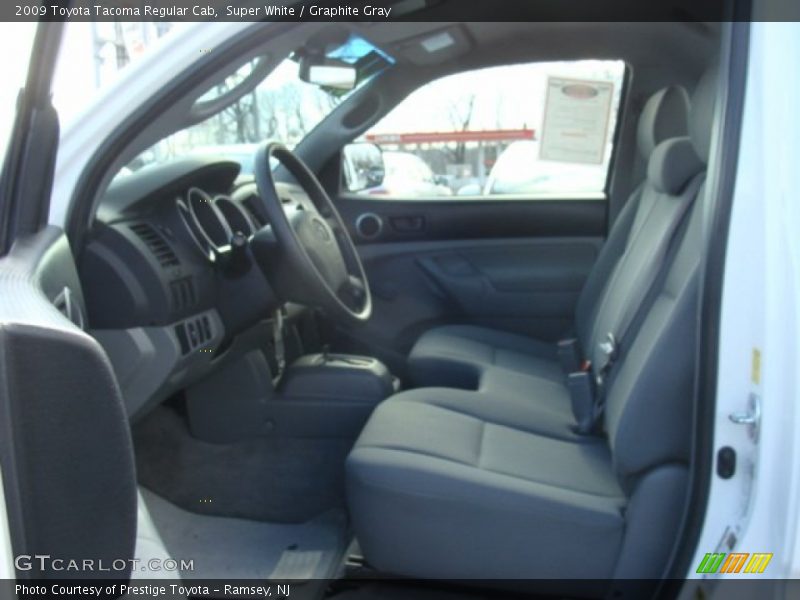Super White / Graphite Gray 2009 Toyota Tacoma Regular Cab
