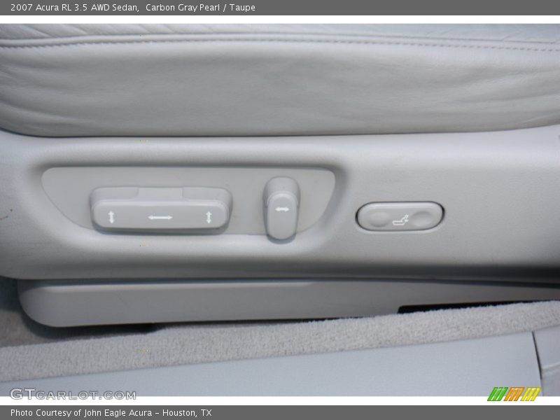 Carbon Gray Pearl / Taupe 2007 Acura RL 3.5 AWD Sedan