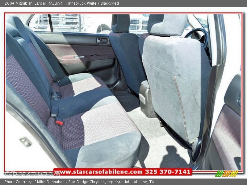 Innsbruck White / Black/Red 2004 Mitsubishi Lancer RALLIART
