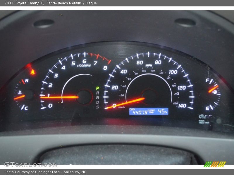 Sandy Beach Metallic / Bisque 2011 Toyota Camry LE