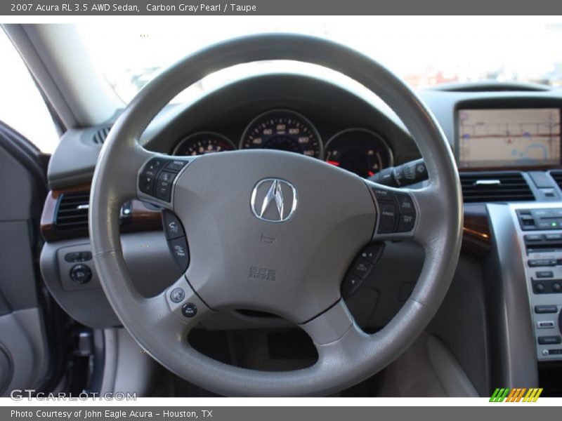 Carbon Gray Pearl / Taupe 2007 Acura RL 3.5 AWD Sedan