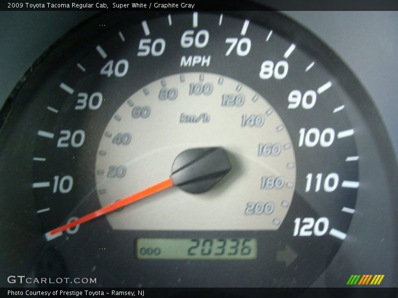 Super White / Graphite Gray 2009 Toyota Tacoma Regular Cab