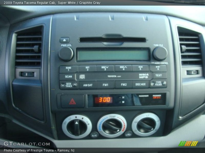Super White / Graphite Gray 2009 Toyota Tacoma Regular Cab