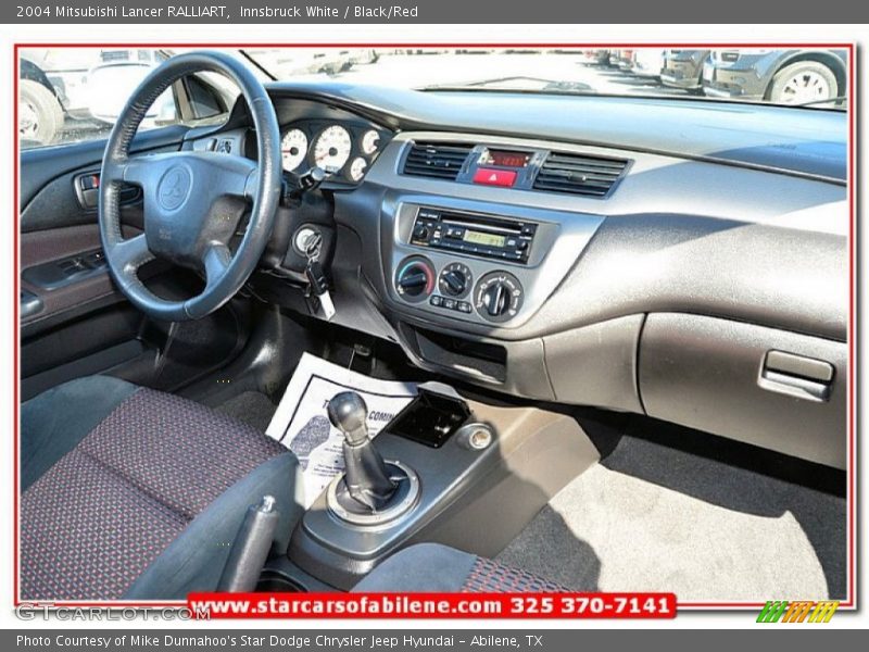 Innsbruck White / Black/Red 2004 Mitsubishi Lancer RALLIART
