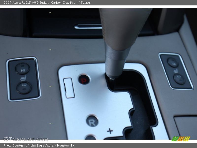 Carbon Gray Pearl / Taupe 2007 Acura RL 3.5 AWD Sedan