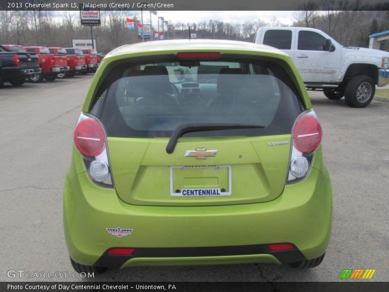 Jalapeno (Green) / Green/Green 2013 Chevrolet Spark LS