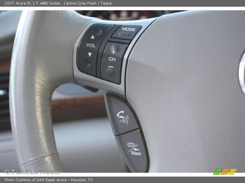Carbon Gray Pearl / Taupe 2007 Acura RL 3.5 AWD Sedan