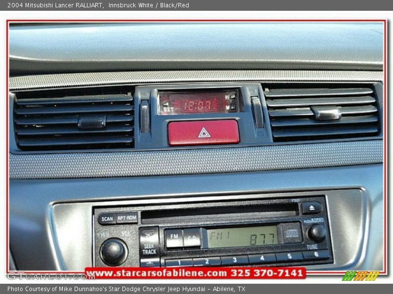 Innsbruck White / Black/Red 2004 Mitsubishi Lancer RALLIART