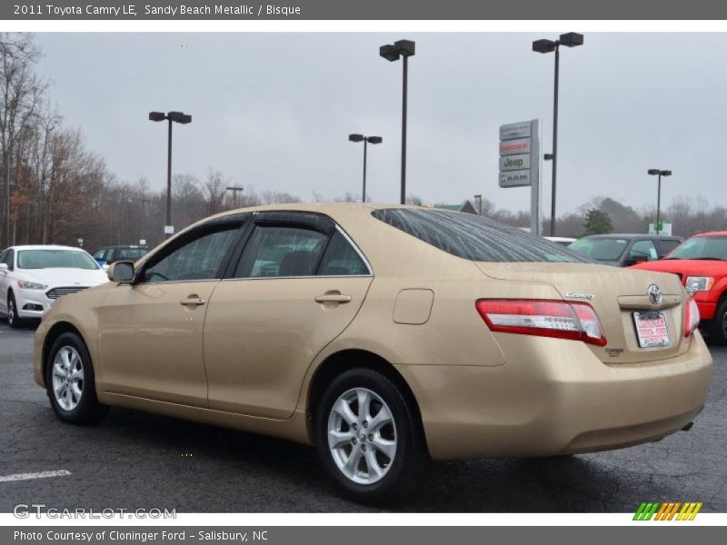 Sandy Beach Metallic / Bisque 2011 Toyota Camry LE