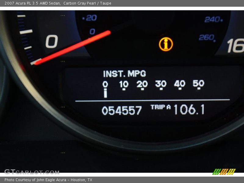 Carbon Gray Pearl / Taupe 2007 Acura RL 3.5 AWD Sedan