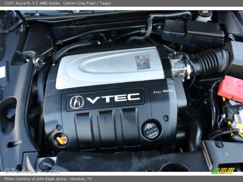 Carbon Gray Pearl / Taupe 2007 Acura RL 3.5 AWD Sedan