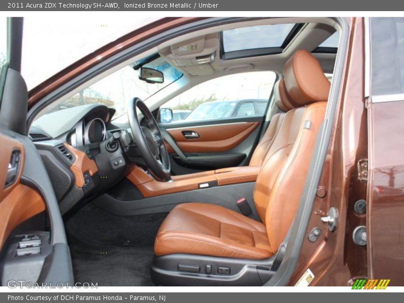 Front Seat of 2011 ZDX Technology SH-AWD