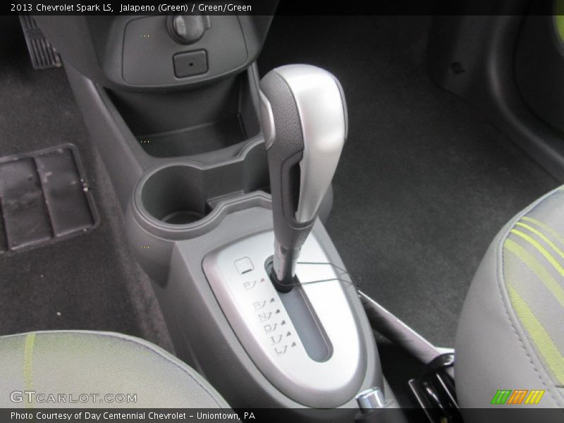 Jalapeno (Green) / Green/Green 2013 Chevrolet Spark LS