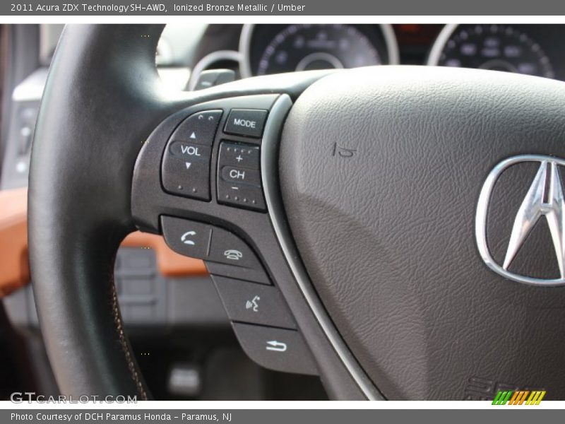 Controls of 2011 ZDX Technology SH-AWD