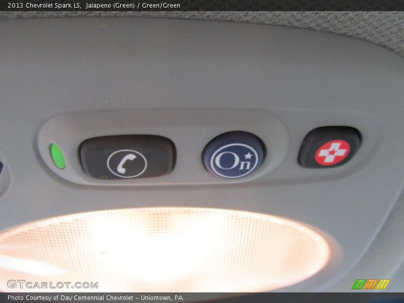 Jalapeno (Green) / Green/Green 2013 Chevrolet Spark LS