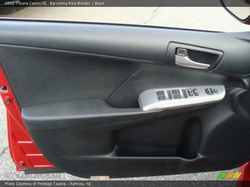 Barcelona Red Metallic / Black 2012 Toyota Camry SE