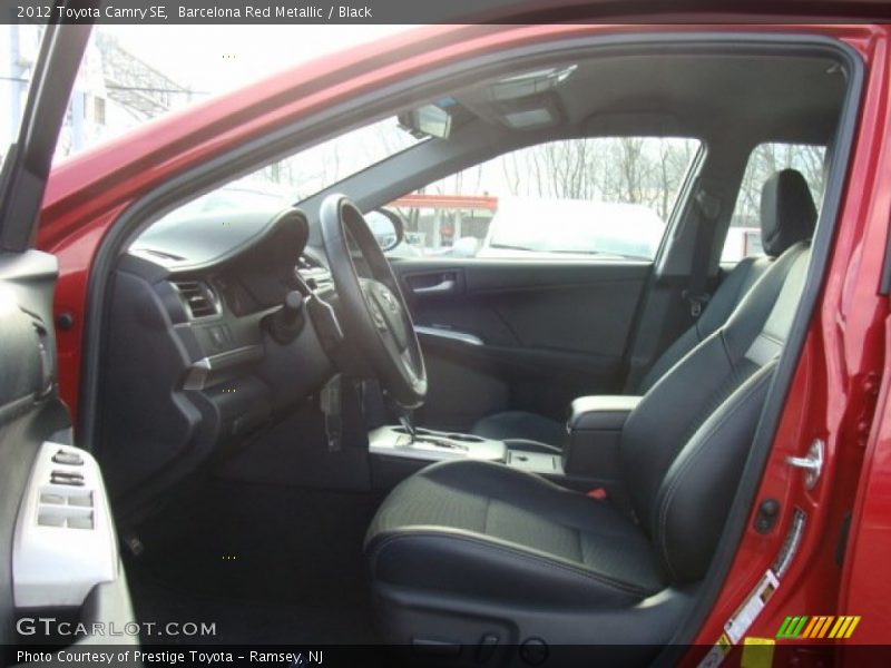 Barcelona Red Metallic / Black 2012 Toyota Camry SE