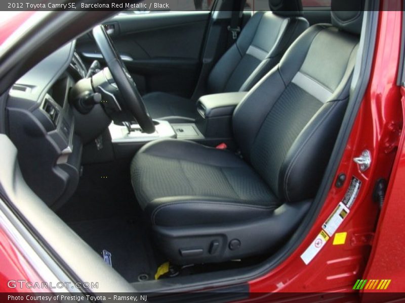 Barcelona Red Metallic / Black 2012 Toyota Camry SE