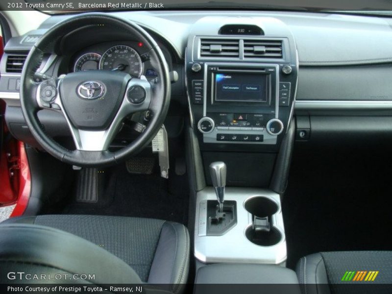 Barcelona Red Metallic / Black 2012 Toyota Camry SE