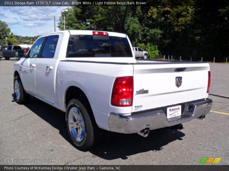 Bright White / Light Pebble Beige/Bark Brown 2011 Dodge Ram 1500 SLT Crew Cab