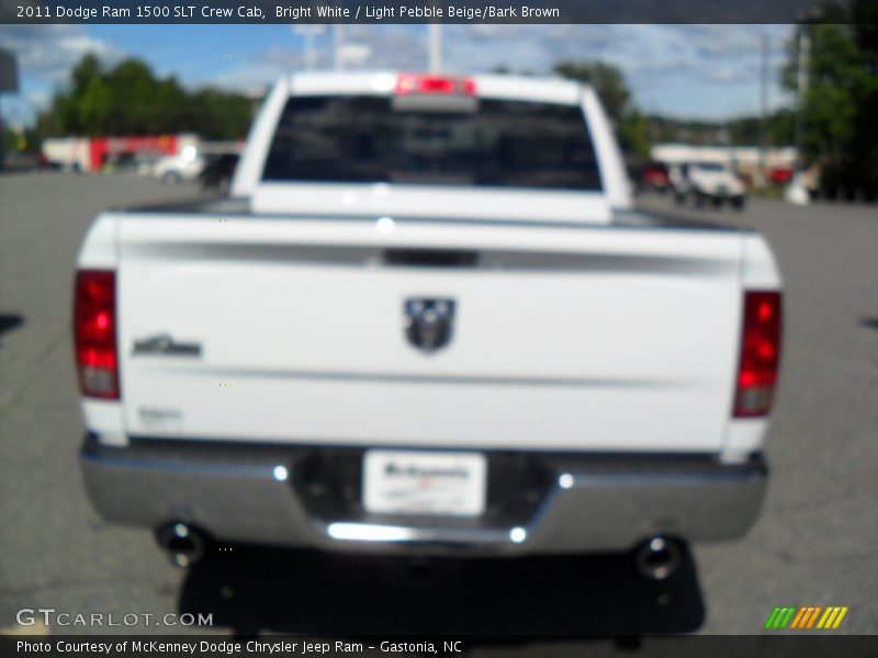 Bright White / Light Pebble Beige/Bark Brown 2011 Dodge Ram 1500 SLT Crew Cab