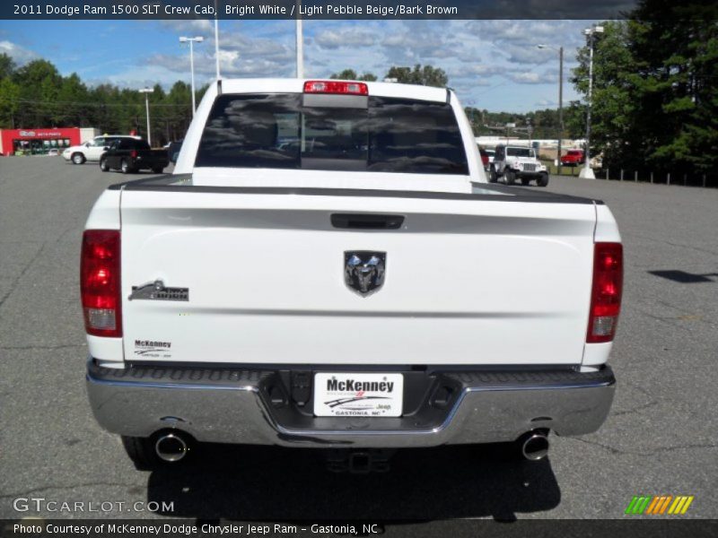 Bright White / Light Pebble Beige/Bark Brown 2011 Dodge Ram 1500 SLT Crew Cab