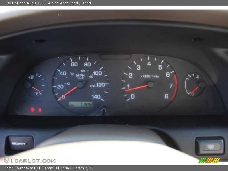  2001 Altima GXE GXE Gauges
