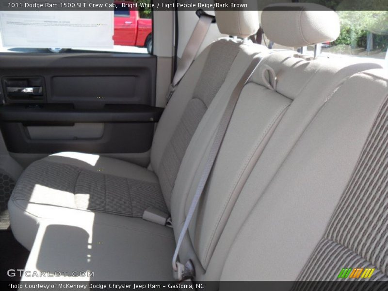 Bright White / Light Pebble Beige/Bark Brown 2011 Dodge Ram 1500 SLT Crew Cab