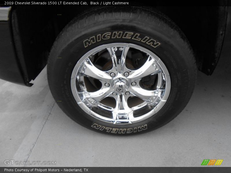 Black / Light Cashmere 2009 Chevrolet Silverado 1500 LT Extended Cab
