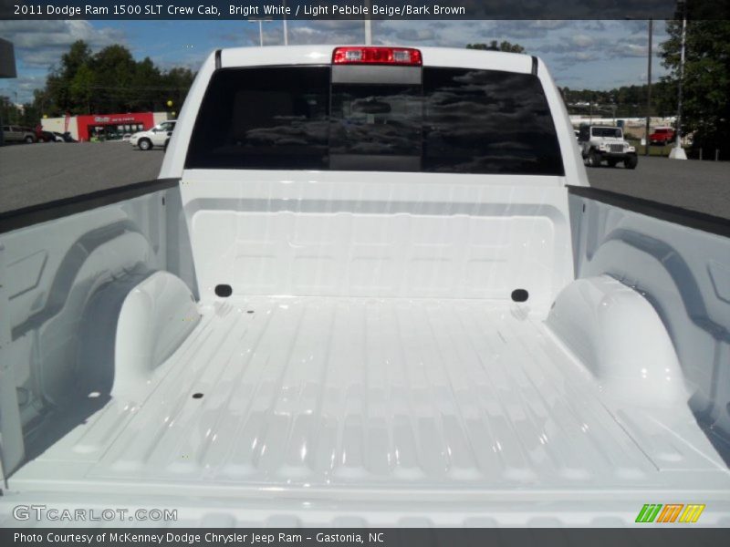 Bright White / Light Pebble Beige/Bark Brown 2011 Dodge Ram 1500 SLT Crew Cab