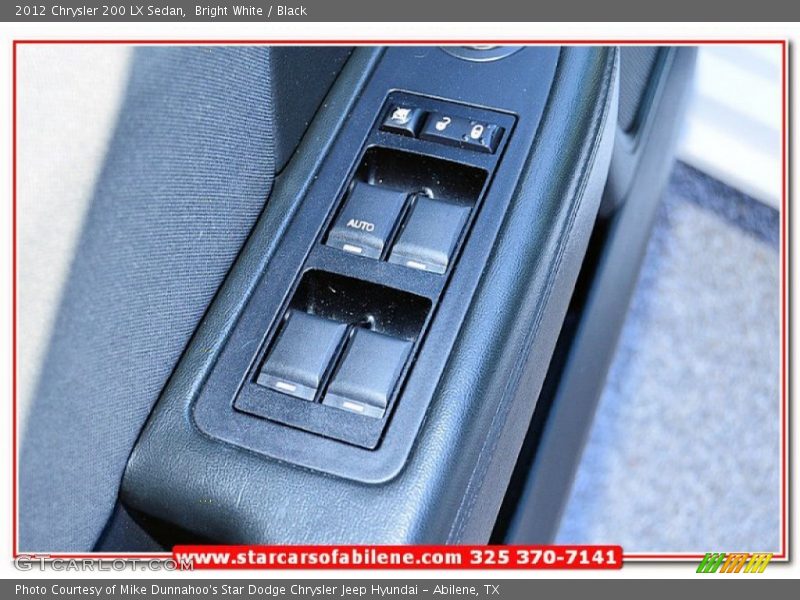 Bright White / Black 2012 Chrysler 200 LX Sedan