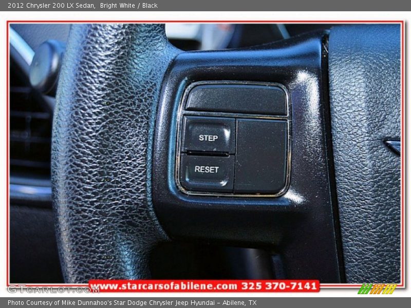 Bright White / Black 2012 Chrysler 200 LX Sedan