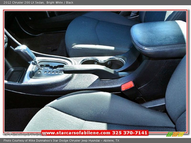 Bright White / Black 2012 Chrysler 200 LX Sedan